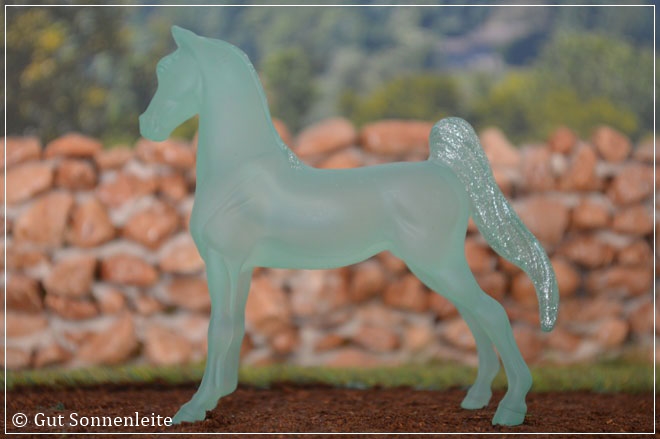 #6013 Horse Crazy Stablemate Saddlebred | solid frosted green | 2012 - lfd. OF